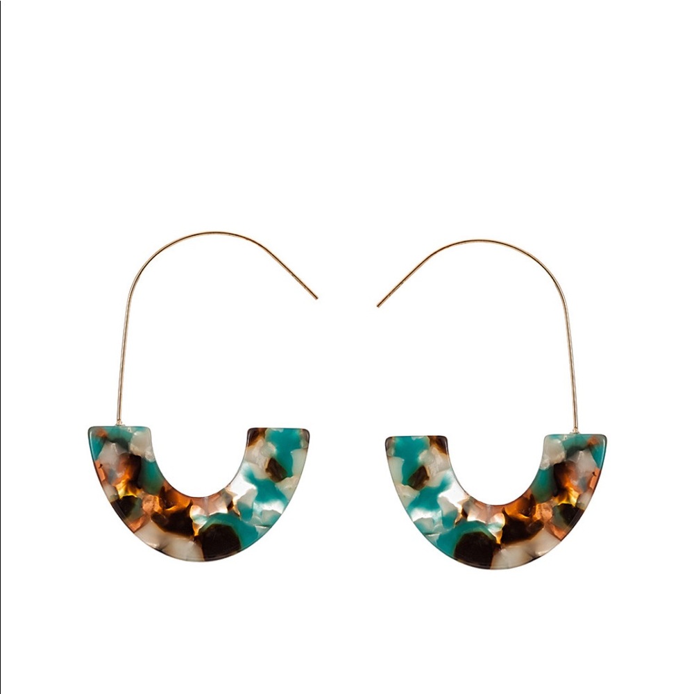 NWOT Eye Candy Resin Drop Earrings